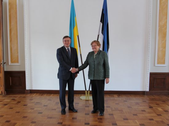 Riigikogu esimehe Ene Ergma kohtumine Ukraina välisministri Leonid Kozharaga